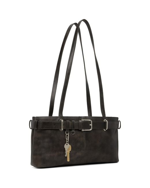 OSOI Black Shoulder Brocle Bag