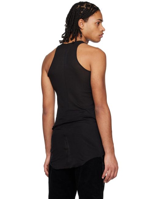 Rick Owens Black Basic Tank Top for men