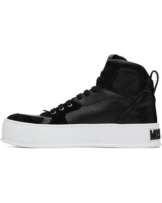 Moschino Bumps & Stripes Sneakers in Black for Men | Lyst UK