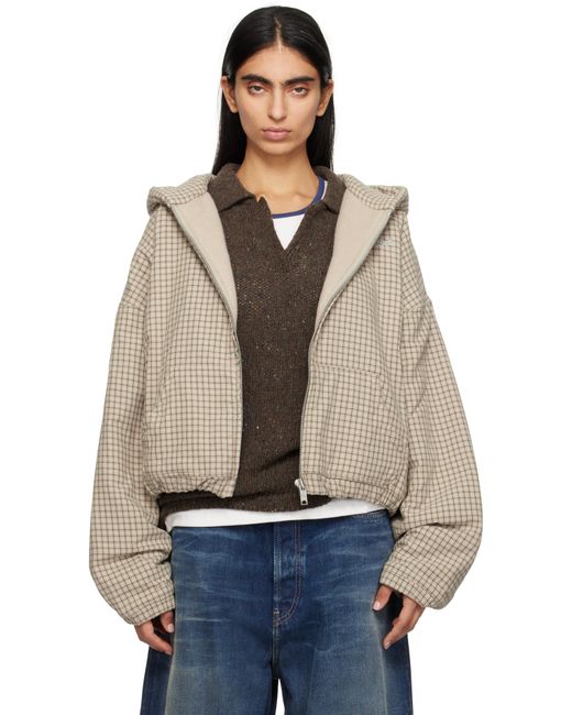 ERL Blue Plaid Padded Check Jacket