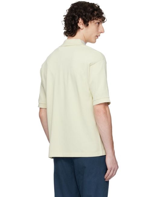 AURALEE Pima Cotton Heavy Pique Polo in Natural for Men | Lyst