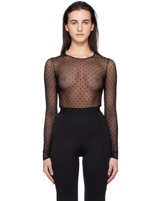 Wardrobe NYC ブラック 水玉 ボディスーツ Black
