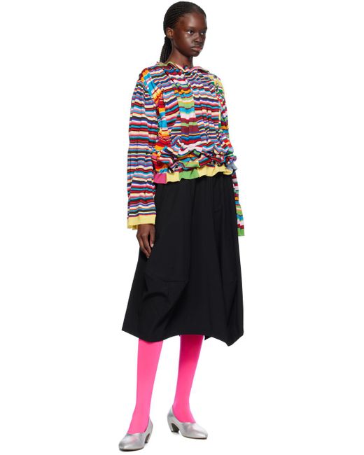 Comme des Garçons Multicolor Gathered Sweater