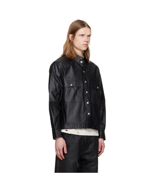 JKEEFER Black Eddie Work Shirt for men