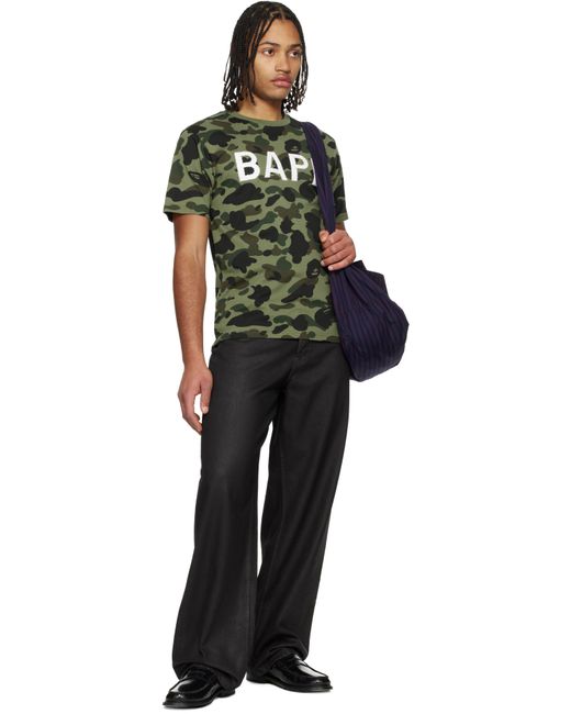 T-Shirt Vert À Motif Camouflage 1St Et À Logo À Pierres Du Rhin A Bathing Ape pour homme en coloris Green
