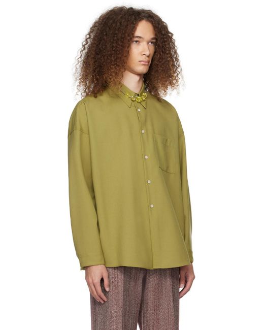 Chemise verte à boutons Marni pour homme en coloris Green