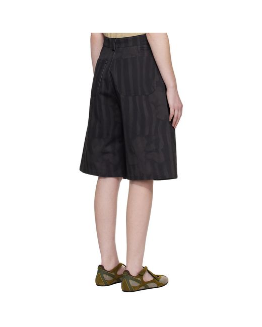 Collina Strada Black Catchfly Shorts
