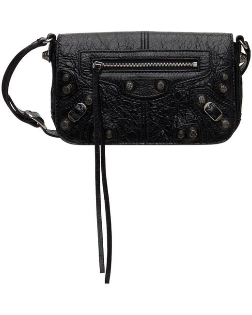 Balenciaga Black 'le Cagole' Mini Flap Bag