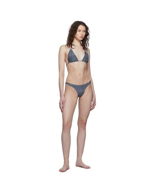 Magda Butrym Multicolor Navy Thin Bikini Bottoms