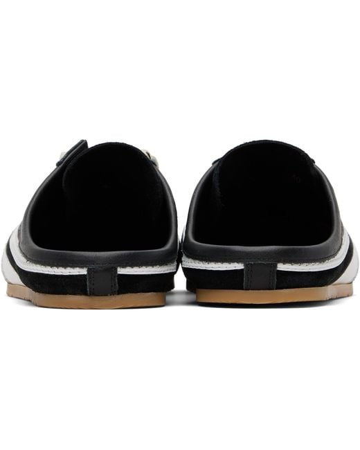 Dries Van Noten Black Suede Sneaker Mule Loafers for men