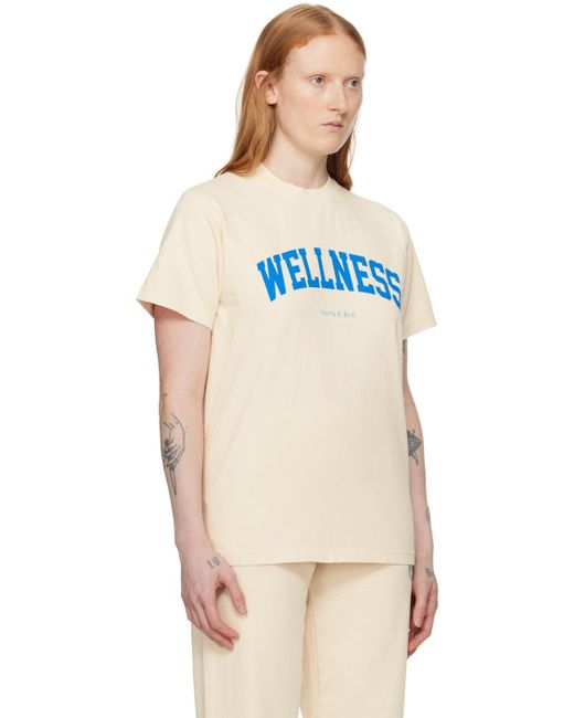 Sporty & Rich Sportyrich オフホワイト Wellness Ivy Tシャツ Natural