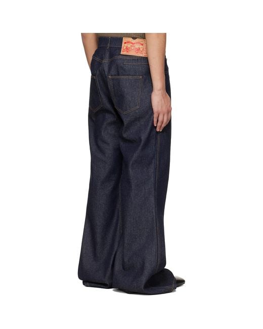 Egonlab Blue Overscaled Jeans for men