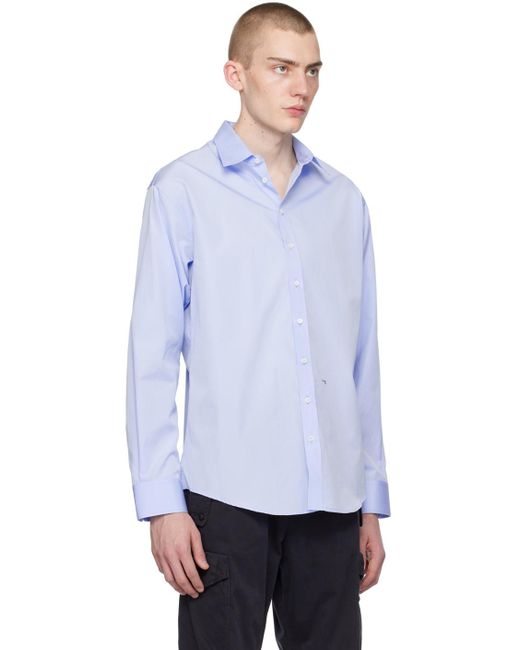 DSquared² Multicolor Blue Dropped Shoulder Shirt for men