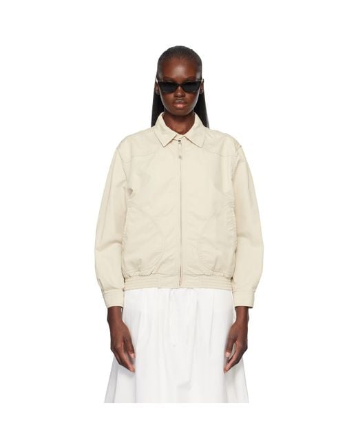 NOTHING WRITTEN Natural Margaret Cotton Cricket Jacket