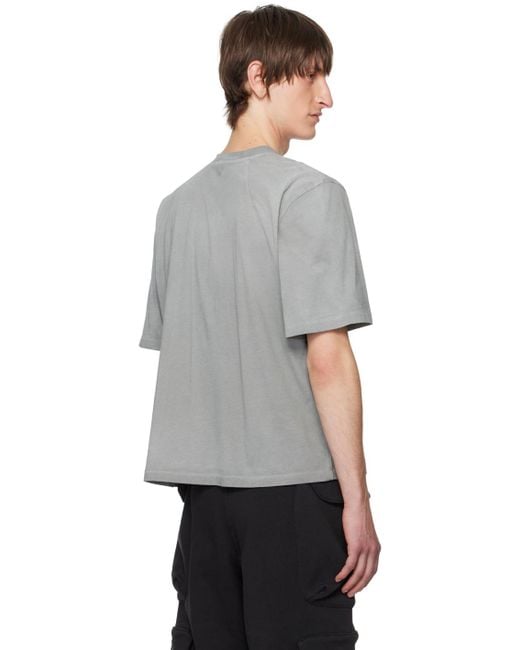 T-shirt gris à pinces Entire studios pour homme en coloris Gray