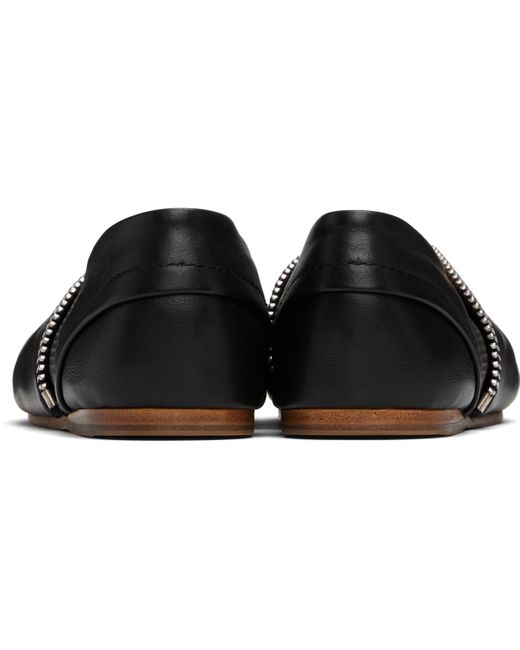 Ballerines Motard Noires En Cuir À Glissière J.W. Anderson en coloris Black