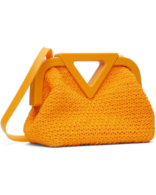 Bottega Veneta Multicolor Orange Point Top Handle Bag