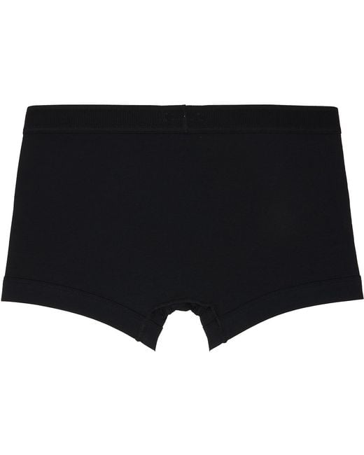 Tom Ford Black Two-Pack Cotton Modal Boxer Briefs for men