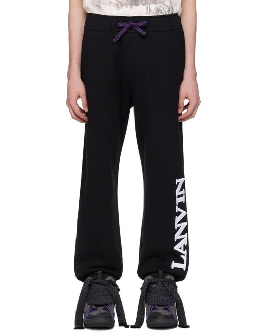 Pantalon de survêtement noir édition future Lanvin pour homme en coloris Black