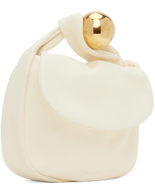 Jil Sander Natural White Small Sphere Pouch