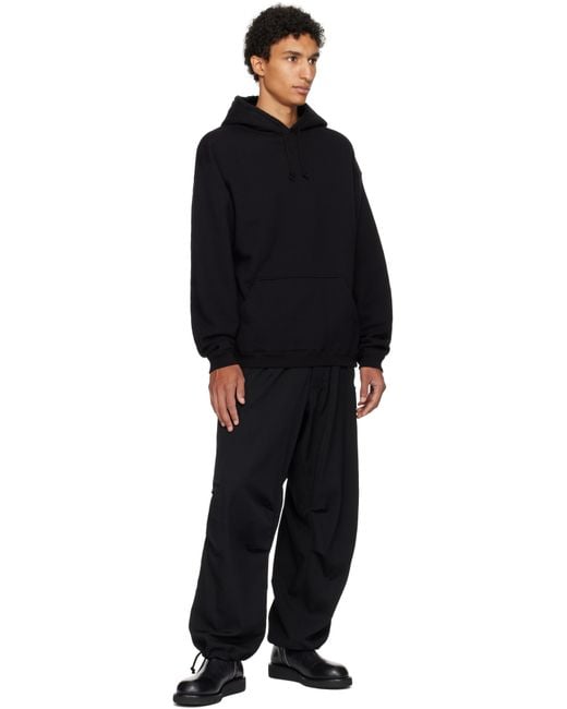 Y's for men Black Printed Hoodie for men