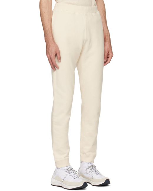 Pantalon de survêtement ajusté blanc cassé Sunspel pour homme en coloris Natural