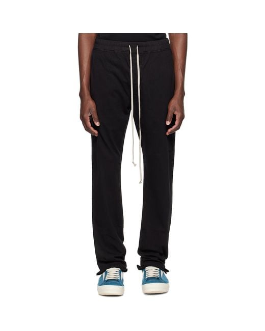 Rick Owens Black Tower Berlin Drawstring Sweatpants for men
