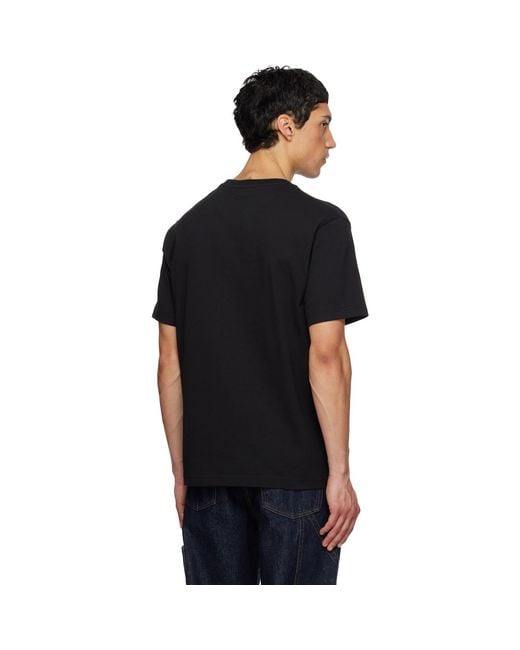 KENZO Black Paris Wild Tiger' Embroidered T-Shirt for men