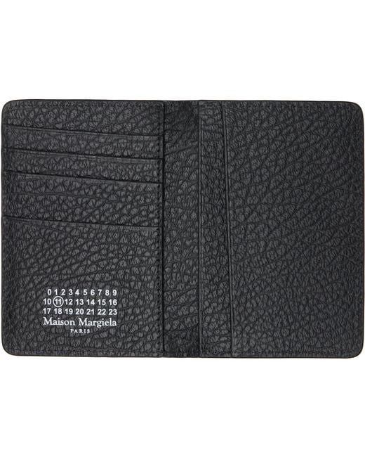 Maison Margiela Black Four Stitches Card Holder for men