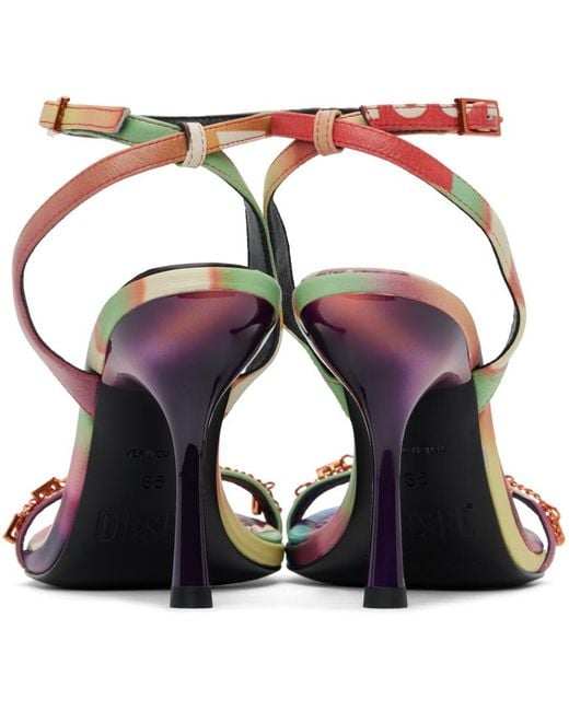 DIESEL Multicolor D-Vina Charm Sdl Heeled Sandals