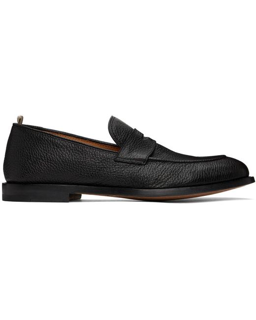 Officine Creative Black Opera 001 Loafers for men