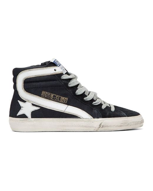 golden goose blue high tops