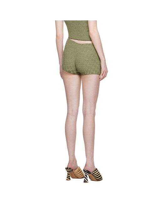 Isa Boulder Green Parallel Shorts