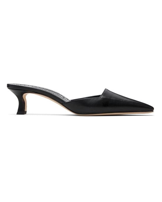 Manolo Blahnik Black Moiramu Heeled Sandals