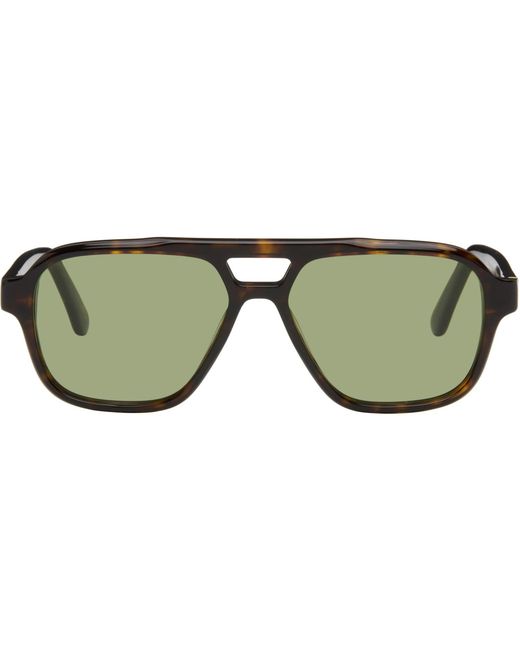 Retrosuperfuture Green Maneval Sunglasses for men