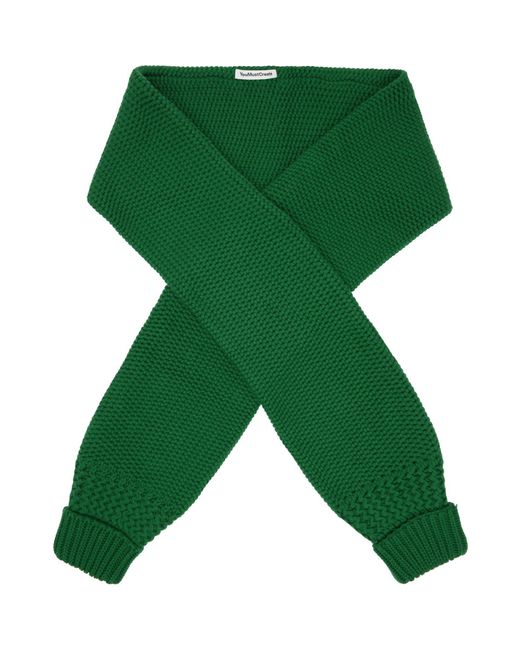 YMC Green Sleeve Scarf