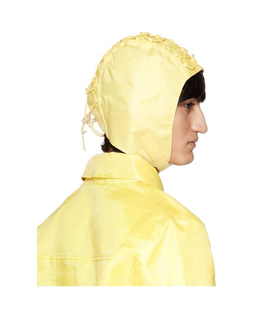 KANGHYUK Yellow Airbag Structured Hat for men