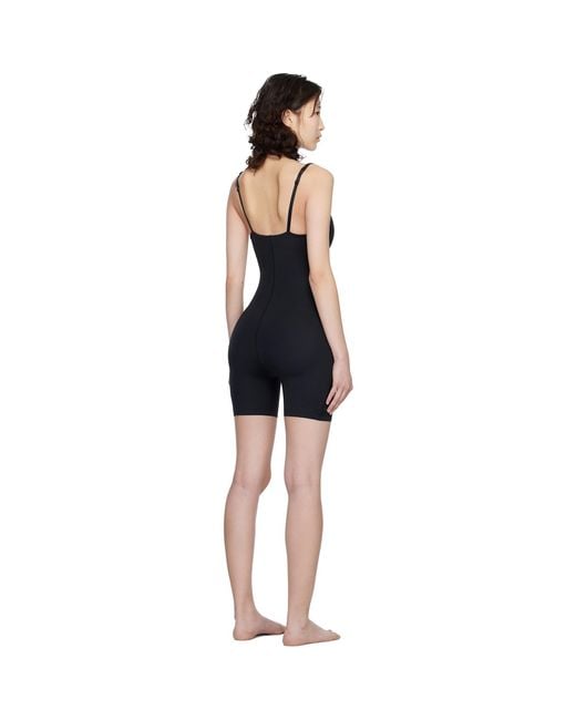 Skims Black Ultimate Body Butt And Hip Enhancing Mid Thigh Bodysuit