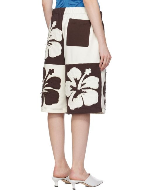 Abra Black Off- Flower Shorts