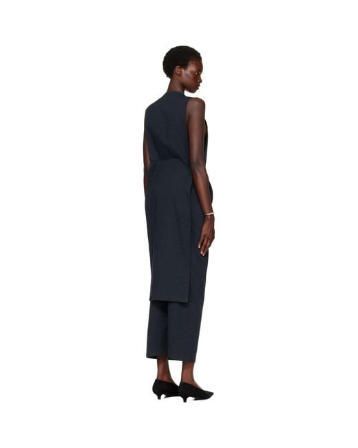 Issey Miyake Blue Allow Maxi Dress