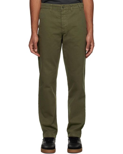 Norse Projects Green Khaki Aros Heavy Trousers for men