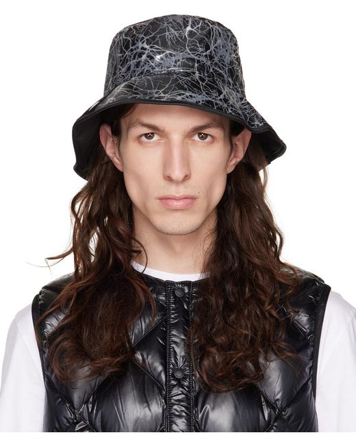 Adidas Originals Black & Gray And Wander Edition Reversible Bucket Hat for men