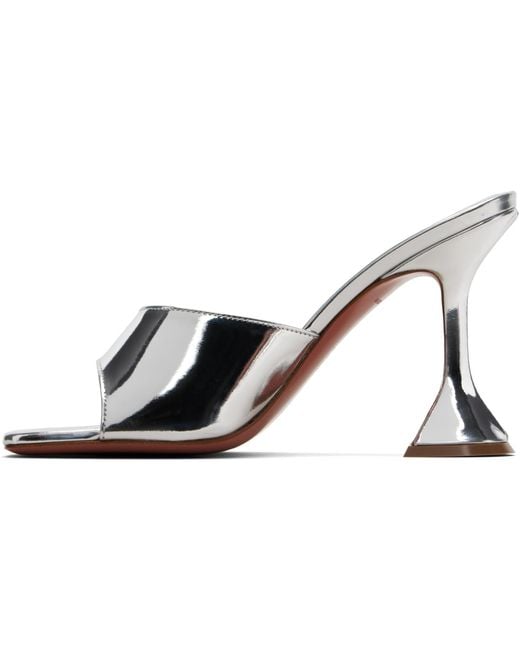 AMINA MUADDI Black Ssense Exclusive Lupita Slipper 95 Heeled Sandals