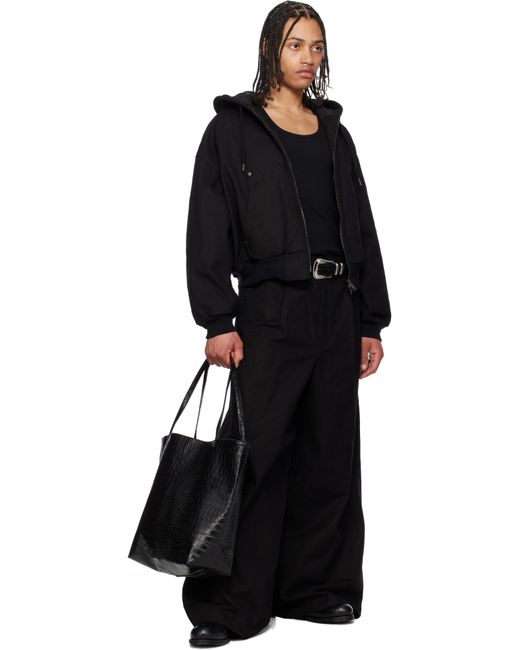 Fumito Ganryu Black Deformed Active Jacket for men