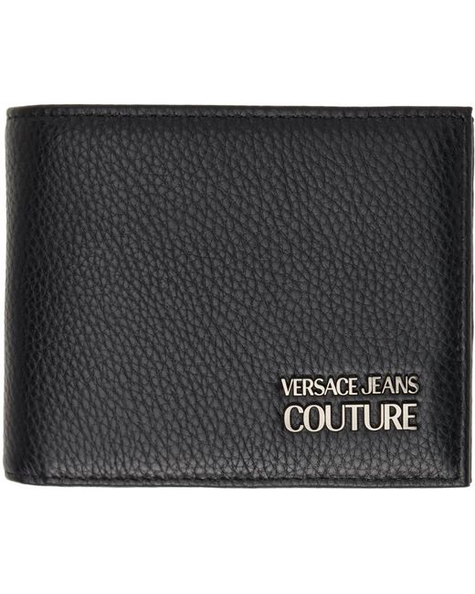 Versace Black Logo Bifold Wallet for men