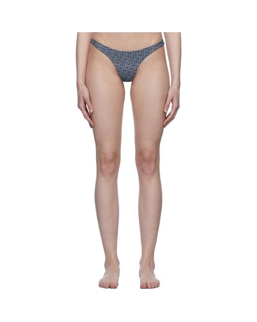 Magda Butrym Multicolor Navy Thin Bikini Bottoms