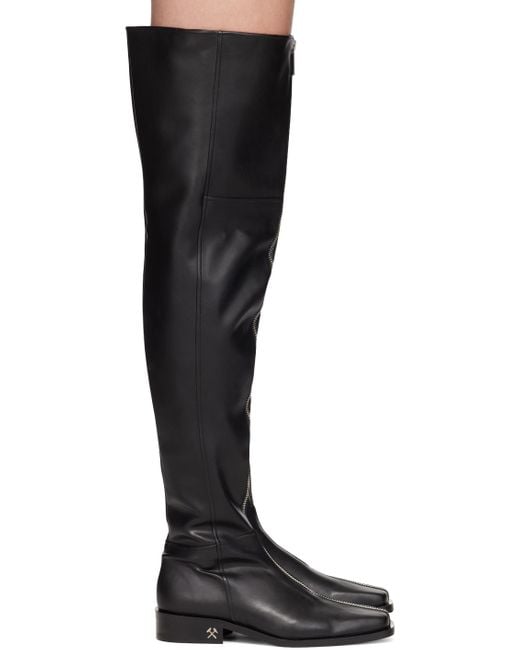 GmbH Black Ssense Exclusive Adem Overknee Boots for men