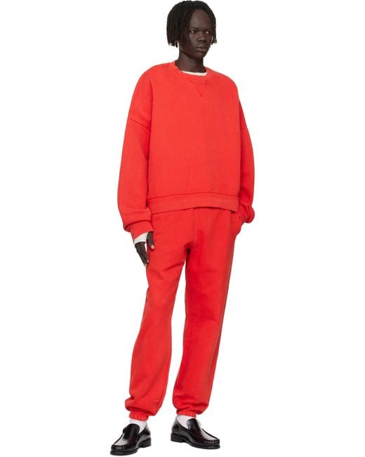 Entire studios Red Heavy Sweatpants for men