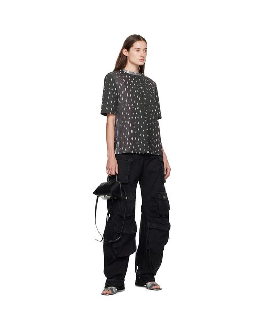 Mules mini devon grises The Attico en coloris Black