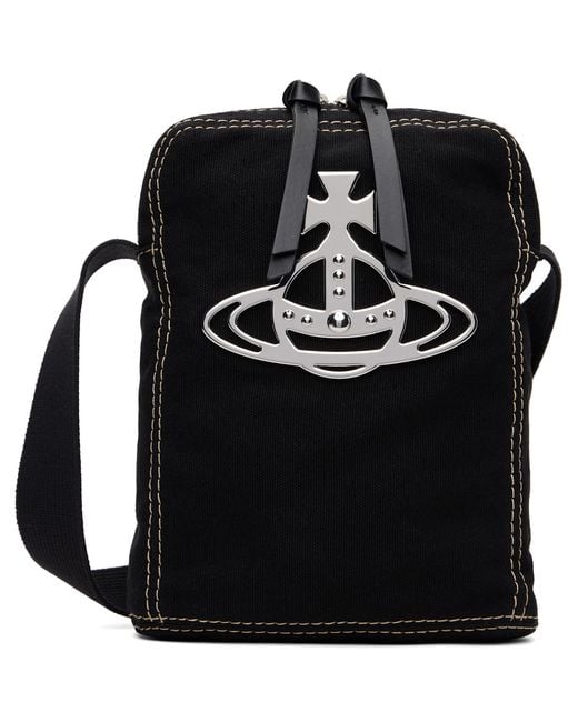 Vivienne Westwood Black Luke Crossbody Bag for men